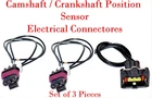 3 X Camshaft / Crankshaft Position Sensor Connectors Fits Hyundai Kia V6 2.7L New. Price: $21.00.