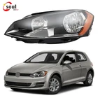 Headlight Assembly For Volkswagen Golf 2015 2016 2017 Halogen Black Left Side New. Price: $69.40.