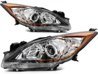 For 2010 2011 2012-13 Mazda (5-SPEED) Chrome W/amber Headlight Assembly L+r New. Price: $129.99.