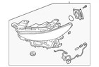 Genuine Mazda Headlight Assembly BHLS-51-030 New. Price: $1780.41.