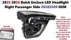 2025 2026 Buick Enclave Led Headlight Right Passenger Side 26585509 Oem Used. Price: $450.00.
