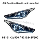 Oem Led Position Head Light Lamp Lh+rh Set For Hyundai Veloster & Turbo 11-17 New. Price: $809.54.