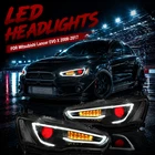 Vland Black Led Headlights For Mitsubishi Lancer Evo X 2008-2017 Red Demon Eyes New. Price: $364.49.