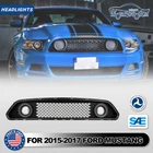 Fog Lights Honeycomb Mesh Haloring Led Drl 2015-2017 Ford Mustang New. Price: $98.99.