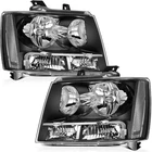Pair Black Clear Lens Headlight Assembly Fits 2007-13 Chevy Avalanche New. Price: $82.19.