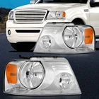 Headlights Assembly Fit 2004 07 2008 Ford F150 F-150 Chrome Amber Headlamp New. Price: $79.99.