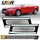 Clear Front Bumper Side Marker Reflector Light Pair For 2006-2008 Audi A4 S4 B7 New. Price: $36.95.