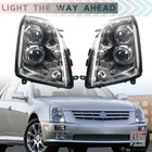 Right+left For Cadillac Sts 2005-2011 Headlight Halogen Black Housing Clear Len New. Price: $400.72.
