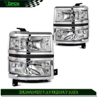 Fits Chevy Silverado 1500 2014-2015 Headlights Assembly Headlamp Chrome Housing New. Price: $131.03.
