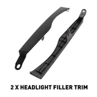 Headlight Molding Trim Lower Filler Pair Set For 2015 2017 2016 Chrysler 200 New. Price: $16.14.