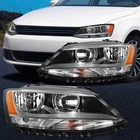 Headlights Assembly Fits 2011-2018 Volkswagen Jetta Lh+rh Side Chrome+clear Pair New. Price: $110.99.