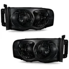 Pair Headlights For 2002-2005 Dodge Ram 1500 2500 3500 Black Headlamps Lh+rh New. Price: $66.88.