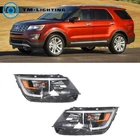 Halogen Headlights W/led Drl 2016-2019 Ford Explorer Black Left&right Side New. Price: $240.94.