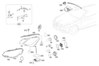 Genuine Mercedes-benz Lamp Unit 207-820-89-61-64 New. Price: $1746.40.