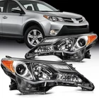 Headlight Assembly Fit For Toyota RAV4 2013-2015 Black Housing Amber Reflector P New. Price: $209.75.