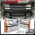 Headlights Assembly Pair Headlamp Set For Chevrolet Avalanche 2003-2006 New. Price: $61.99.