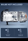 Nilight Headlights Replacement Assembly Kit For 1994-2002 Ram 2500 3500 New. Price: $99.00.