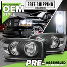 L+r Black Clear HEADLIGHT+6000K Led Lamp Bulb Fit 2006-2009 Ram 1500 2500 3500 New. Price: $102.99.