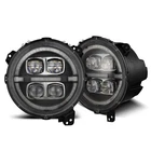 For 18-24 Jeep Wrangler Gladiator Alpharex Nova Black Led Headlights Headlamps New. Price: $937.20.