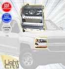 Headlight For 2016-2018 Chevy Silverado 1500 W/led Module Chrome Bezel Right New. Price: $144.99.