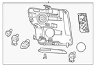 Genuine Nissan Headlight Assembly 26060-9FT1B New. Price: $1379.59.