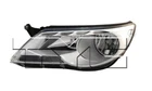 Tyc Left Driver Side Halogen Headlight For Volkswagen Tiguan 2009-2011 Models New. Price: $138.60.