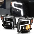 For 2016-2024 Titan Xd Black Led Tube Signal Projector Headights Headlamps New. Price: $315.99.