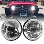 Pair 7" Round Led Headlights Halo Eyes For Jeep Wrangler Jk Tj Lj Cj 97-18 New. Price: $132.99.