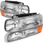 Headlights Assembly +bumper Lamps For 99-02 Chevy Silverado 00-06 Suburban Tahoe New. Price: $60.99.