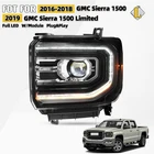 For 2016-2018 Gmc Sierra 1500 Full Led Projector Headlight Left Driver Side New. Price: $239.00.