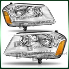 For 2008-2014 Dodge Avenger Headlights Assembly Chrome Housing Amber Corner Lamp New. Price: $77.50.