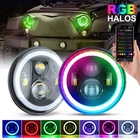 7" Inch Rgb Led Headlights Halo Angel Eyes Drl For Chevy C10 Camaro Pickup Truck New. Price: $99.99.