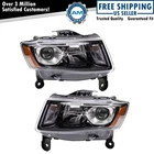Headlight Assembly Set Fits 2014-2016 Jeep Grand Cherokee New. Price: $285.26.