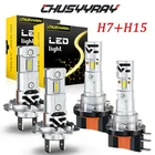 4X H15+H7 White Led Headlight High Low Bulbs Upgrade Kit Combo 50W 5000LM New. Price: $48.99.
