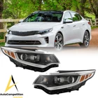 For 2016-2018 Kia Optima Sedan Headlights Assembly Halogen Chrome Set Lh & Rh New. Price: $289.95.