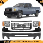 Front Bumper Paintable & Headlights Assembly Kit For 2007-2013 Gmc Sierra 1500 New. Price: $686.75.