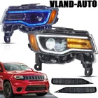 Projector Headlights For 2014-2022 Jeep Grand Cherokee Vland Full Led W/start-up New. Price: $347.59.