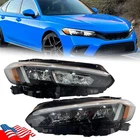 For Honda Civic 2022-2025 Full Led Chrome Headlight Headlamp Assembly Left Right New. Price: $268.12.