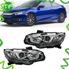 Clear Halogen Projector Headlights Chrome For Honda Civic 2016-2020 Left&right New. Price: $85.80.