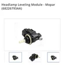 Genuine Mopar Oem Headlamp Leveling Module Jeep Cherokee 2014-2018 68226793AA New. Price: $55.00.