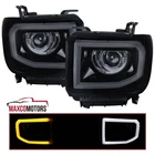 Smoke Led Projector Headlights Fits 2014-2015 Gmc Sierra 1500 2015-2019 2500HD New. Price: $337.49.