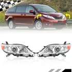 Pair Of Halogen Chrome Headlights Headlamp For Toyota Sienna 2011-2014-2016-2020 New. Price: $98.99.