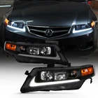 Black 2004-2008 Acura Tsx CL9 Led Tube Projector Headlights Headlamps Left+right New. Price: $265.99.