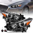 For 2017-2018 Mazda 3 4DR Factory Style Halogen Headlight Assembly Pair W/bulbs New. Price: $117.99.