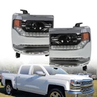 For 2016-2018 Chevy Silverado 1500 Led Chrome Headlight Headlamp Right+left Side New. Price: $284.13.