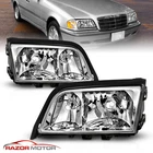 94-00 For Mercedes-benz W202 C-class 4DR Sedan Factory Style Chrome Headlights New. Price: $149.99.