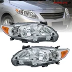 For Toyota Corolla 2009-2010 Halogen Chrome Amber Headlights Headlamp Right+left New. Price: $59.73.