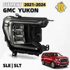 Full Led Headlight Chrome Trim For 2021-2024 Gmc Yukon Xl Sle Slt Passenger Side New. Price: $134.99.