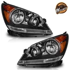 Weelmoto Pair Headlights For 2005-2007 Honda Odyssey Black Amber Corner W/bulbs New. Price: $106.88.