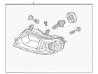 Genuine Mitsubishi Composite Headlamp MN117969 New. Price: $604.36.